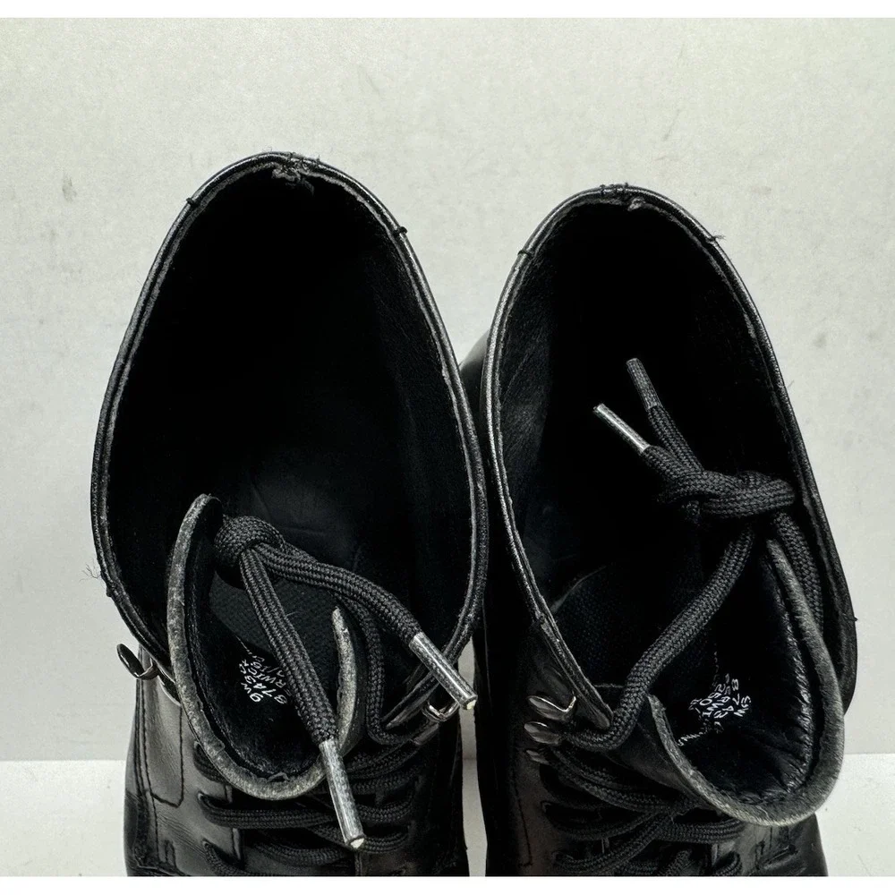 Frye Berwick Boots Black Leather 87430 Men's Size 9 Wide Shoes